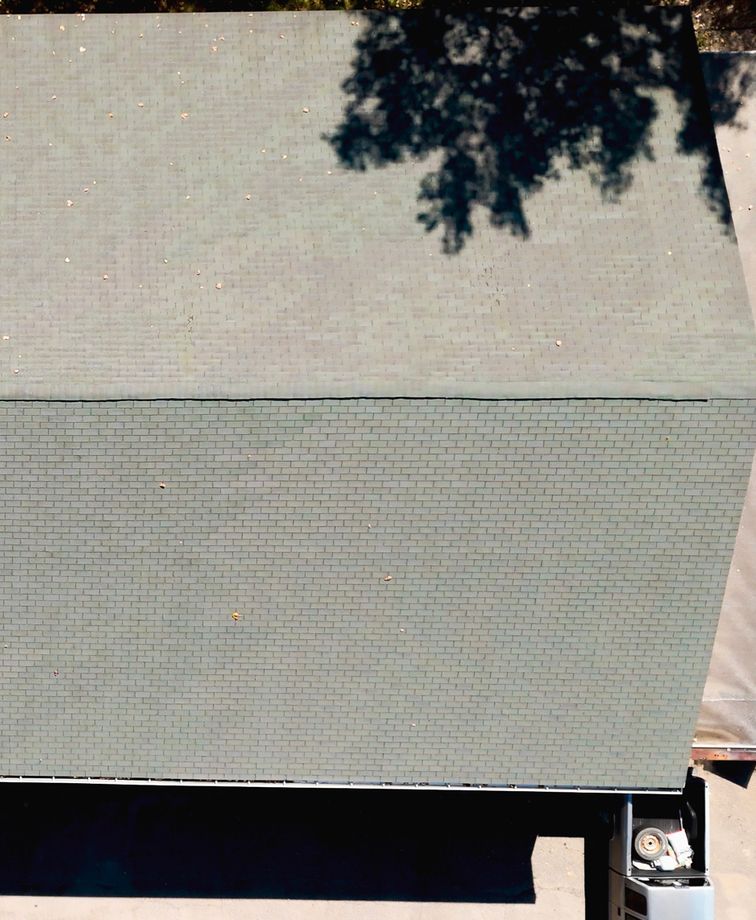 clean roof after Pristine Soft Wash treatment