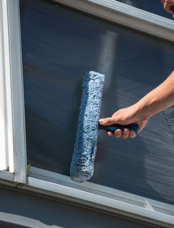 window cleaning outside