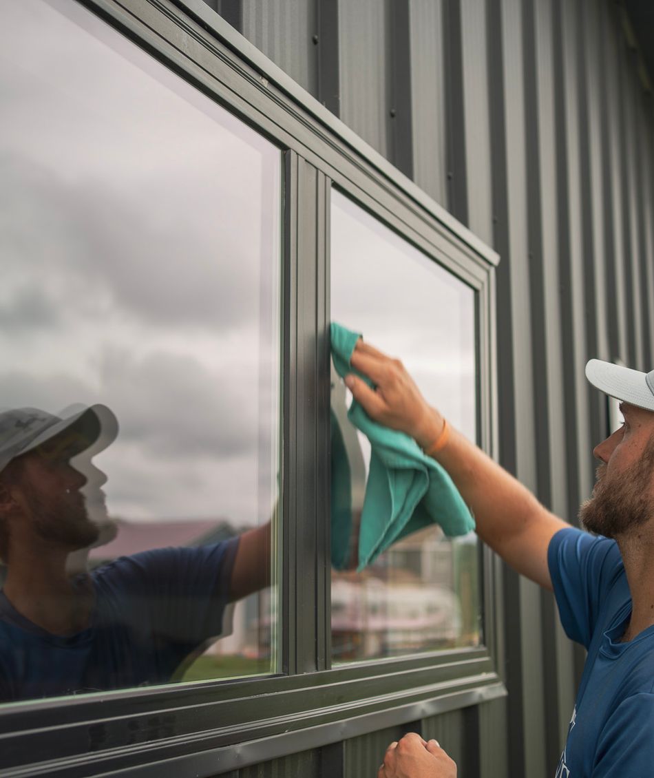 cleaning windows